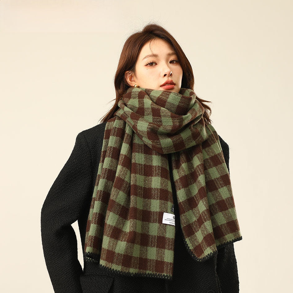 NBDNY 2024 winter new wool scarf, fashionable and versatile, thick and warm