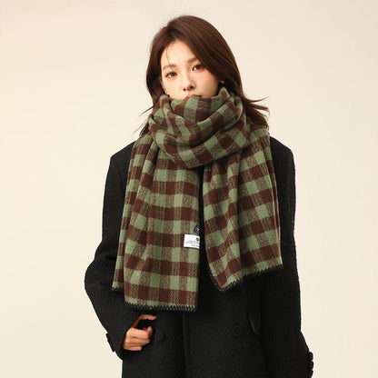 NBDNY 2024 winter new wool scarf, fashionable and versatile, thick and warm